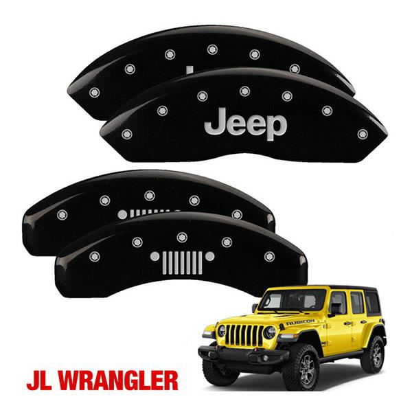 MGP 正規品 専用設計 ブレーキキャリパーカバー ブラック/JEEP/JEEP Grillロゴ 4...