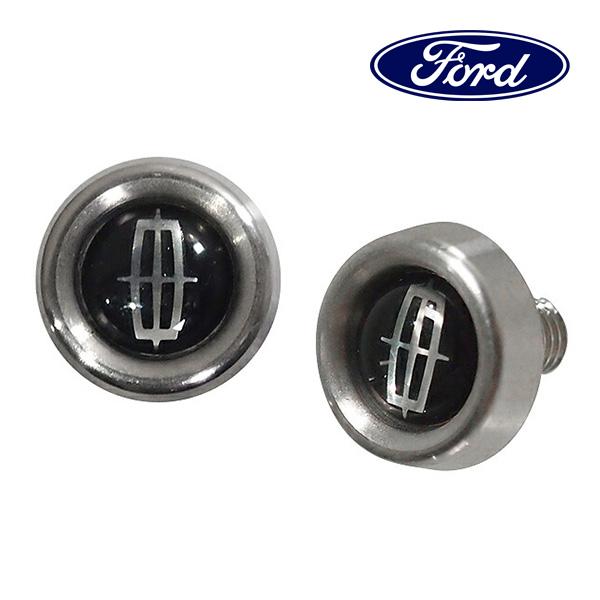 フォード純正 ナンバープレート 固定用ボルト ナンバーフレーム LINCOLNロゴ入り FJ11LN...