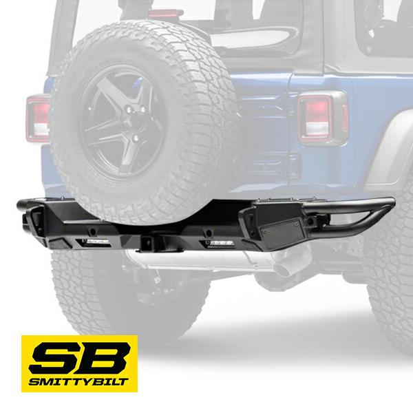 【Smittybilt 正規品】 XRC GEN2 リアバンパー 77714  Dリングマウントバッ...