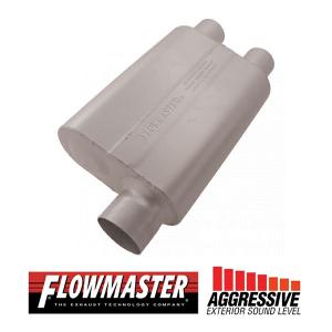 FLOW MASTER / フローマスター 40 デルタ フロー マフラー #9430412 Offset in 3.00"/Dual out  2.50" - Aggresive Sound｜californiacustom