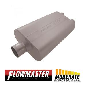 FLOW MASTER / フローマスター 50 デルタ フロー マフラー 9425502 Center in 2.50"/Dual out  2.00" - Moderate Sound｜californiacustom