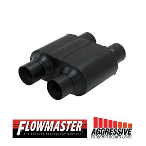 FLOW MASTER / フローマスター スーパー 10 マフラー #8425154 Dual in 2.50"/Dual out  2.50" - Aggresive Sound｜californiacustom