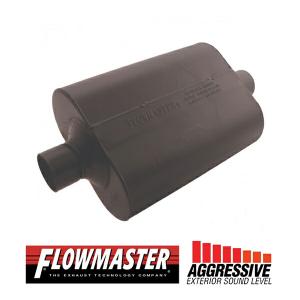 FLOW MASTER / フローマスター スーパー 40 マフラー #952545 Center in 2.50"/Center out  2.50" - Aggresive Sound｜californiacustom