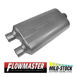 FLOW MASTER スーパー 50 マフラー 409S - 2.25 Dual In / 3.00 Center Out - Mild Sound｜californiacustom