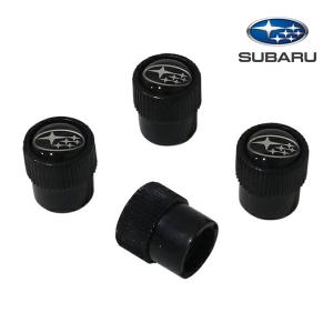 USスバル純正 エアバルブキャップ スタークラスターロゴ ブラック レガシィ|インプレッサ|WRX STI|レヴォーグ|フォレスター|XV|BRZ