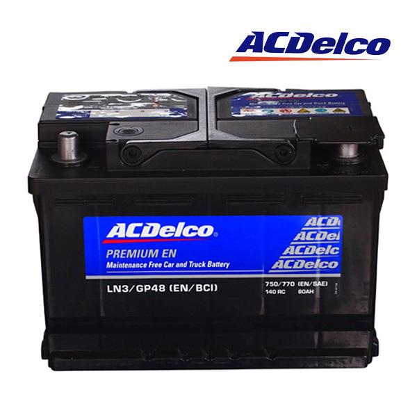 ACDELCO 正規品 バッテリー LN3 メンテナンスフリー シトロエン 11-18y C4 B7