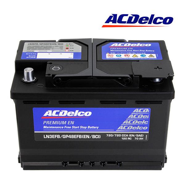 【ACDELCO 正規品】バッテリー LN3EFB メンテナンスフリー アイドリングストップ対応 シ...