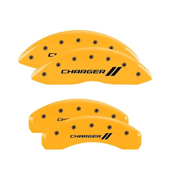 MGP 正規品 06-18y ダッジ チャレンジャー 専用設計 ブレーキ キャリパーカバー イエロー...