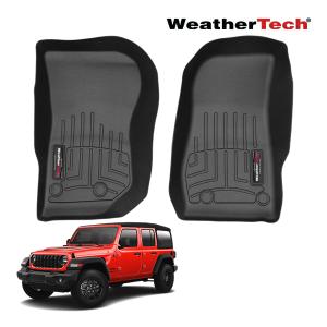 MOPAR純正 ラバーフロアマット JEEPロゴ入 前後セット オールウェザー