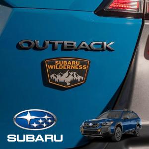USスバル純正 OUTBACK WILDERNESS リアエンブレム レガシィ