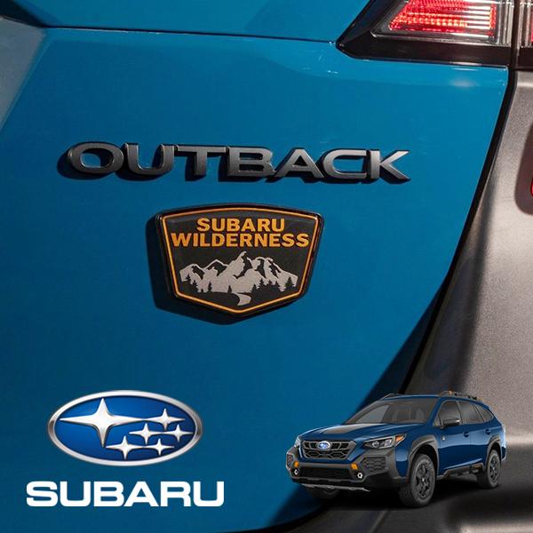 USスバル純正 OUTBACK + WILDERNESS ウィルダネス リアエンブレム  ゲートエン...