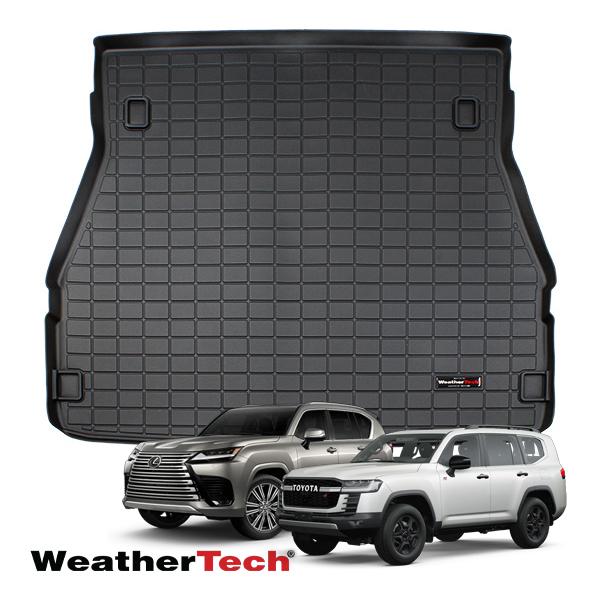 【WeatherTech 正規品】リアカーゴライナー ラゲッジマット ブラック トヨタ ランドクルー...