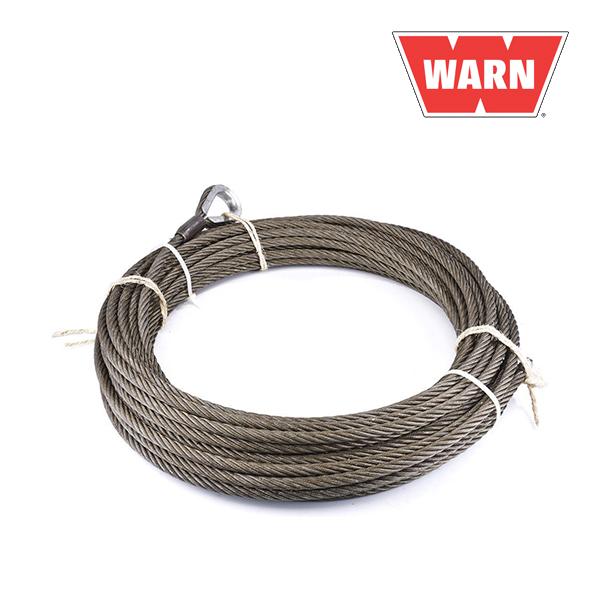 【WARN (ウォーン) USA正規品】30XLシリーズ用 ウインチケーブル フック付き 15mm×...