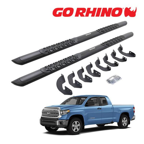 【GO RHINO 正規品】Vシリーズ V3 アルミニウム サイドステップ 5インチ テクスチャーブ...