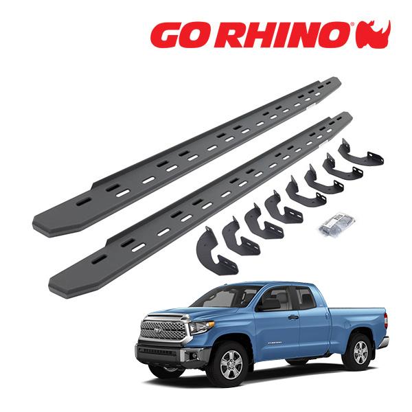 【GO RHINO 正規品】RB30 スリム ランニングボード サイドステップ テクスチャーブラック...
