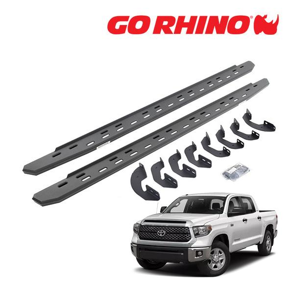 【GO RHINO 正規品】RB30 スリム ランニングボード サイドステップ テクスチャーブラック...