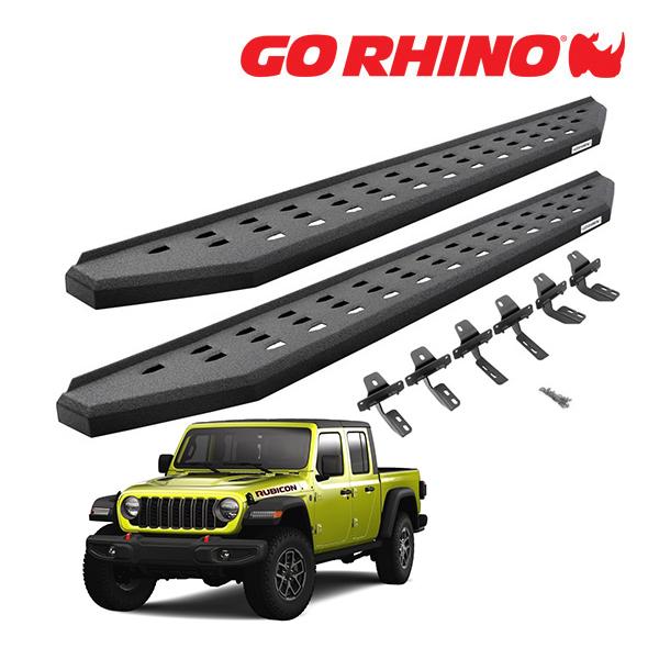【GO RHINO 正規品】RB20 ランニングボード サイドステップ プロテクティブベッドライナー...
