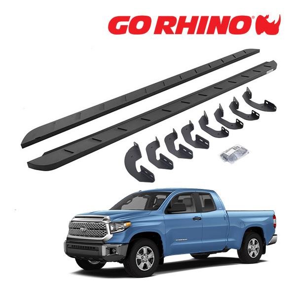 【GO RHINO 正規品】RB10 スリム ランニングボード サイドステップ テクスチャーブラック...