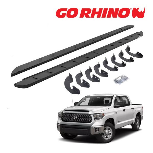 【GO RHINO 正規品】RB10 スリム ランニングボード サイドステップ テクスチャーブラック...
