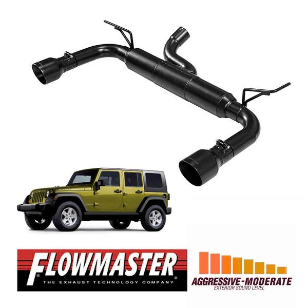 FLOWMASTER 正規品 アウトローアクスルバックエキゾーストシステム 07-11y JK ラン...