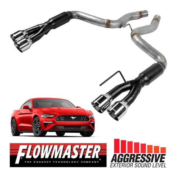 FLOWMASTER 正規品 アウトローアクスルバックエキゾーストシステム 18-23y マスタング...