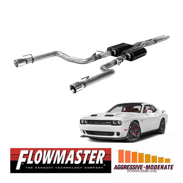 FLOWMASTER 正規品 アメリカンサンダーキャタバックエキゾーストシステム 15-23y チャ...