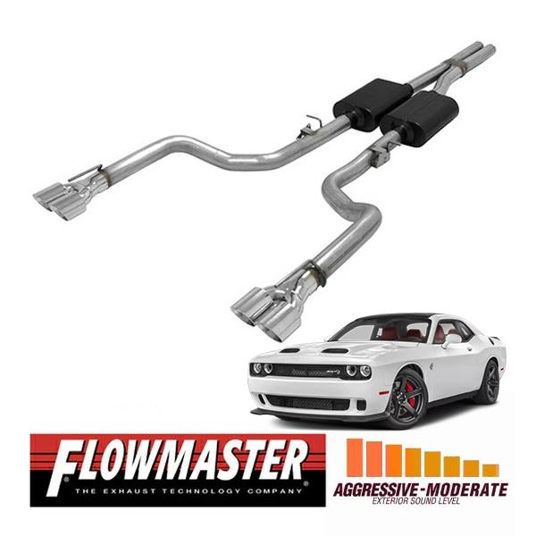 FLOWMASTER 正規品 アメリカンサンダーキャタバックエキゾーストシステム 15-23y チャ...