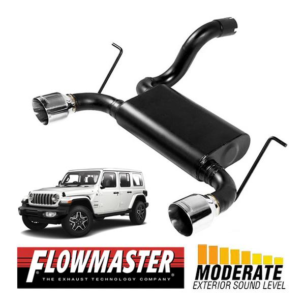 FLOWMASTER 正規品 フォースIIアクスルバックエキゾーストシステム 18-24y JL?ラ...