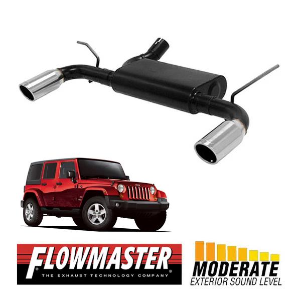 FLOWMASTER 正規品 フォースIIアクスルバックエキゾーストシステム 07-11y JK ラ...