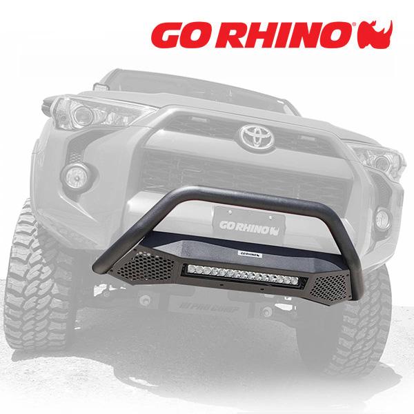 GO RHINO RC4 LR スキッドプレート フロントバンパーガード 20インチ LEDライトバ...
