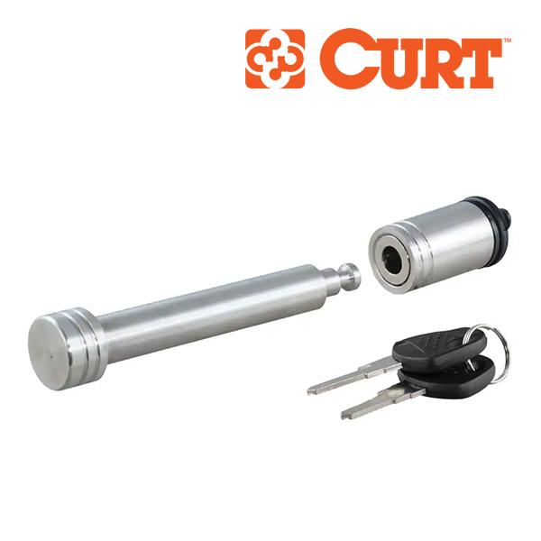 CURT 正規品 ヒッチロックピン ヒッチピン ヒッチロック ロックピン 23519 クローム キー...