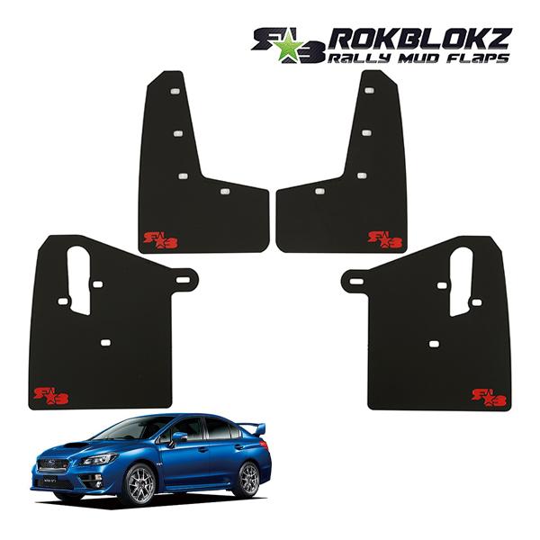 ROKBLOKZ 正規品 マッドフラップ 泥除け マッドガード ブラック 1台分 4枚セット レッド...