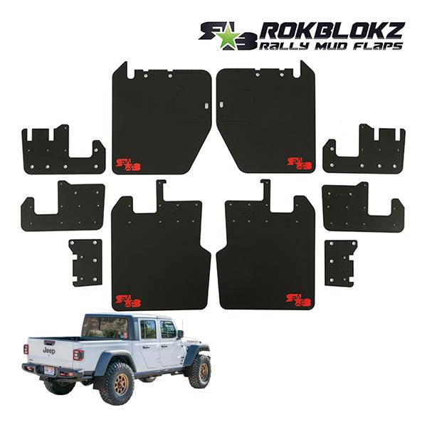 ROKBLOKZ 正規品 クイックリリースマッドフラップ 泥除け マッドフラップ マッドガード ブラ...