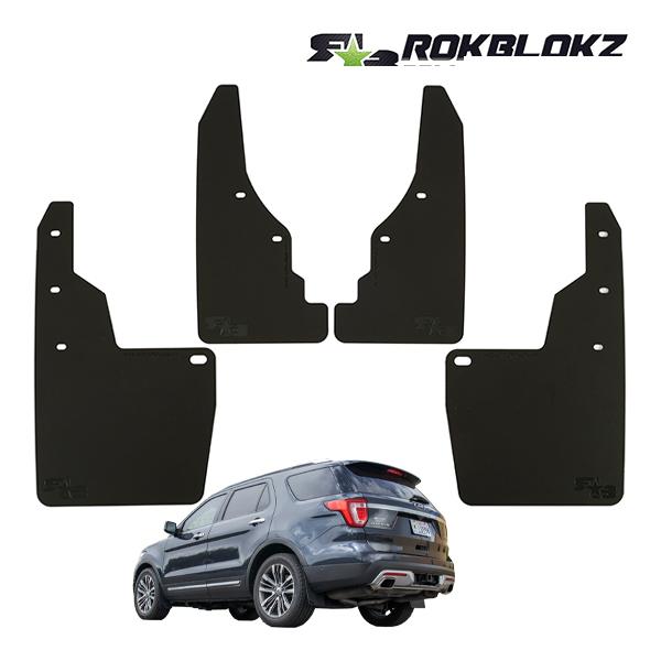 ROKBLOKZ 正規品 マッドフラップ 泥除け マッドガード ブラック 1台分 4枚セット ブラッ...
