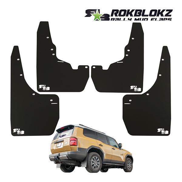 ROKBLOKZ 正規品 マッドフラップ 泥除け マッドガード ブラック 1台分 4枚セット ホワイ...