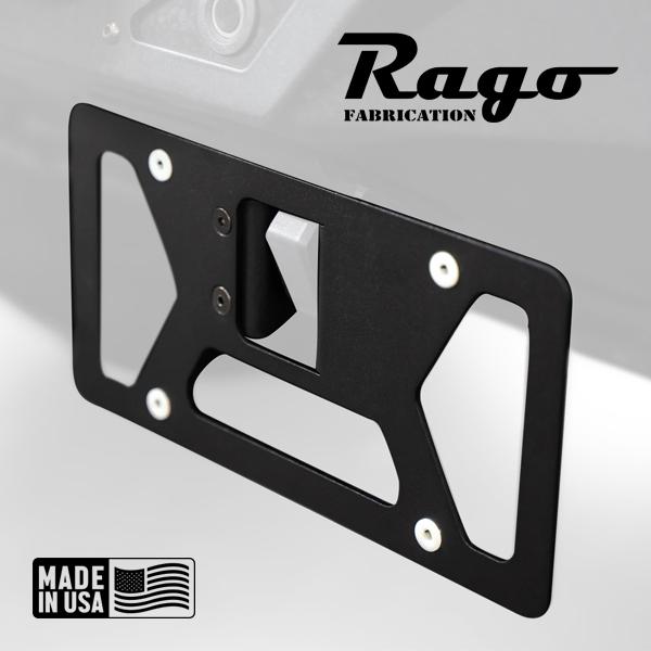 Rago Fabrication 正規品 ライセンスプレートブラケット スチールブラケット パウダー...