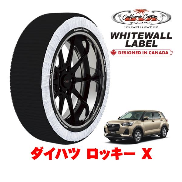 カリフォルニアカスタム スノーソックス タイヤチェーン WHITEWALL LABEL Lサイズ 1...