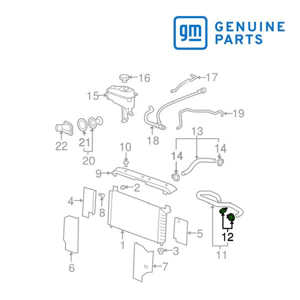 GM純正 ラジエターホース アッパー クランプ ホースバンド 11570391 07-14y タホ/...