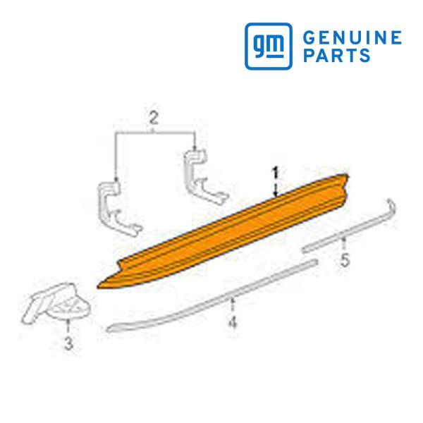 GM純正 サイドステップ ランニングボード 左側 運転席側 LH 15914680 07-13y エ...