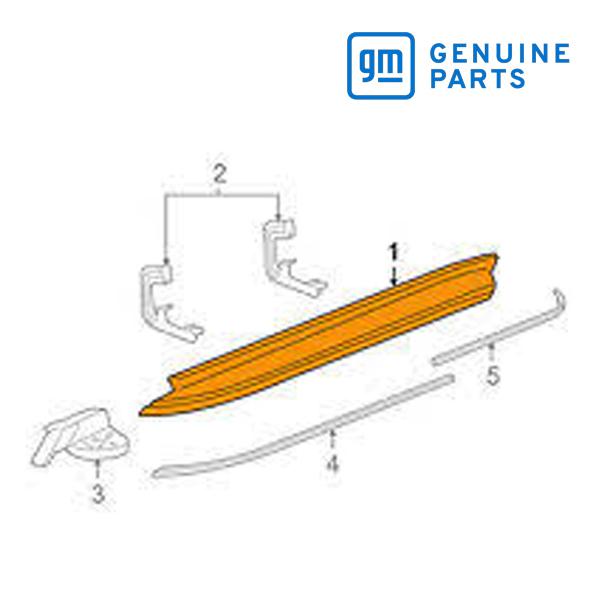 GM純正 サイドステップ ランニングボード 右側 助手席側 RH 15914681 07-13y エ...