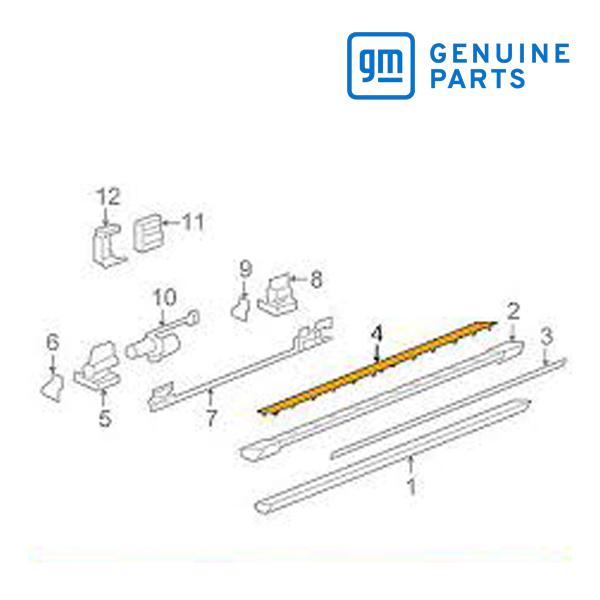 GM純正 サイドステップ ランニングボード パッド 15806414 07-08y エスカレードES...