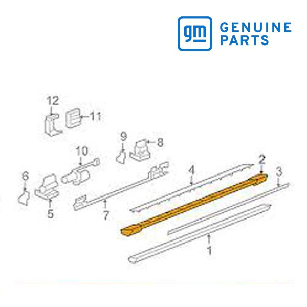 GM純正 サイドステップ ランニングボード カバー 左側 運転席側 LH 20919403 07-0...
