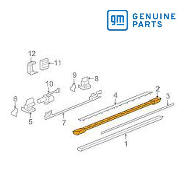 GM純正 サイドステップ ランニングボード カバー 左側 運転席側 LH 20919403 07-0...