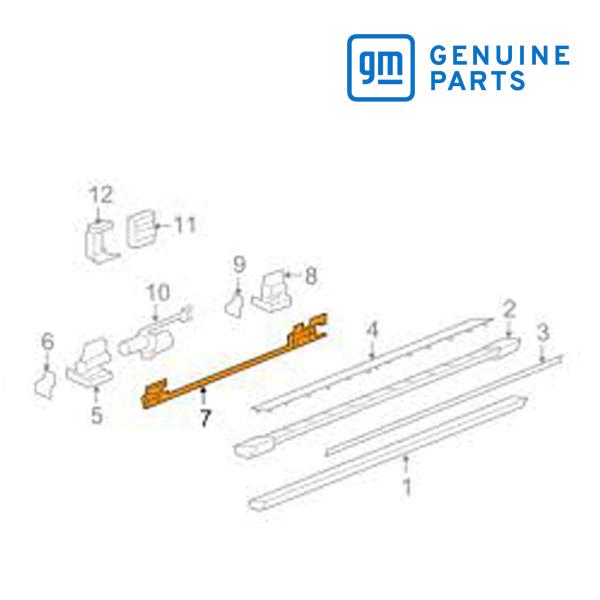 GM純正 サイドステップ ランニングボード ブラケット 右側 助手席側 RH 23459415 07...