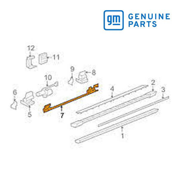 GM純正 サイドステップ ランニングボード ブラケット 左側 運転席側 LH 23459417 07...
