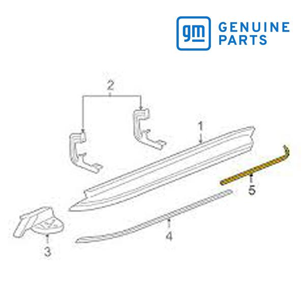 GM純正 サイドステップ ランニングボード モール リア 右側 助手席側 RH 15914687 0...
