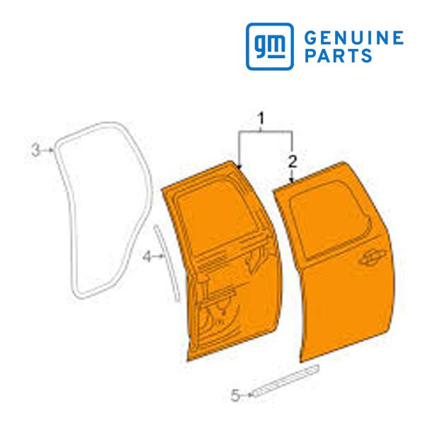GM純正 リア ドアパネル 右側 助手席側 RH 22892602 07-09y エスカレードESV...
