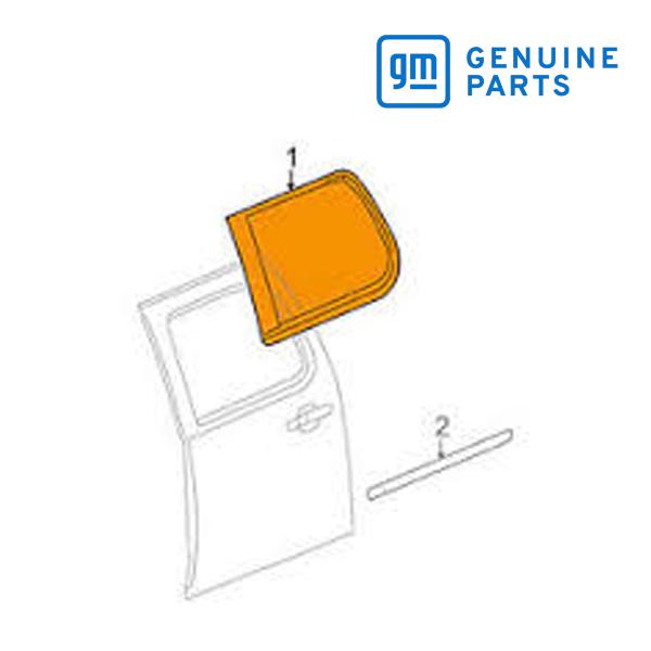 GM純正 リアドア ウインドモール ランチャンネル 右側 助手席側 RH 23134806 07-1...