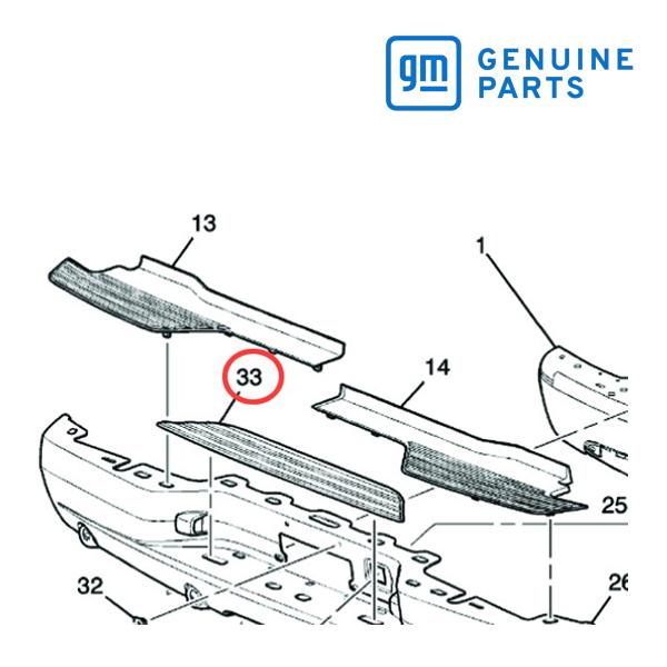 GM純正 リア ステップパッド センター 15811306 07-13y エスカレードEXT