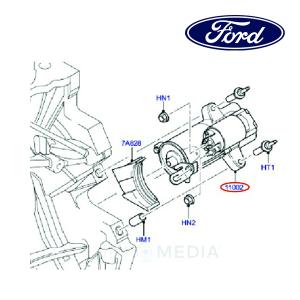 フォード純正 スターター モーター セルモーター 6L2Z11V002CRM 05y